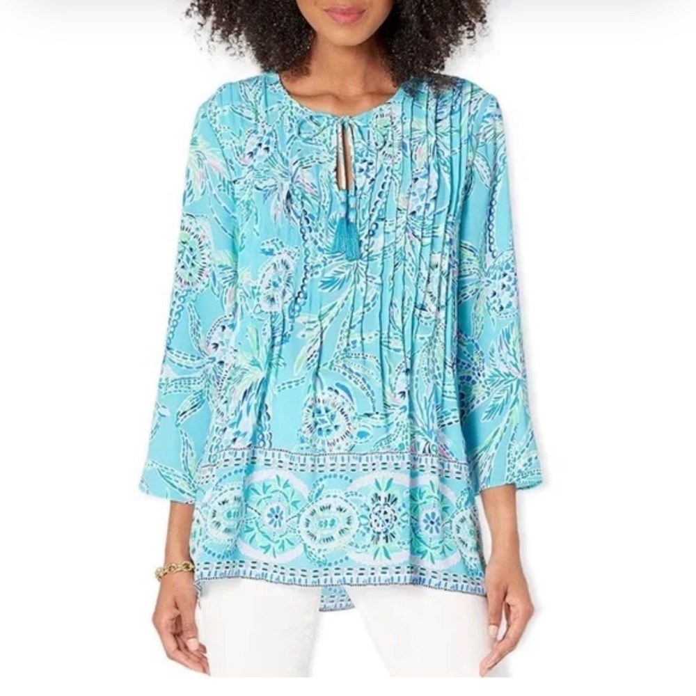 Lilly Pulitzer Marilina Tunic Bermuda Blue